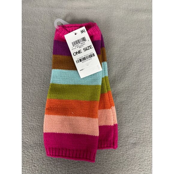 On 34th Women's Cozy Colorblocked Multicolor Fingerless Gloves One Size NWT's - Picture 3 of 7